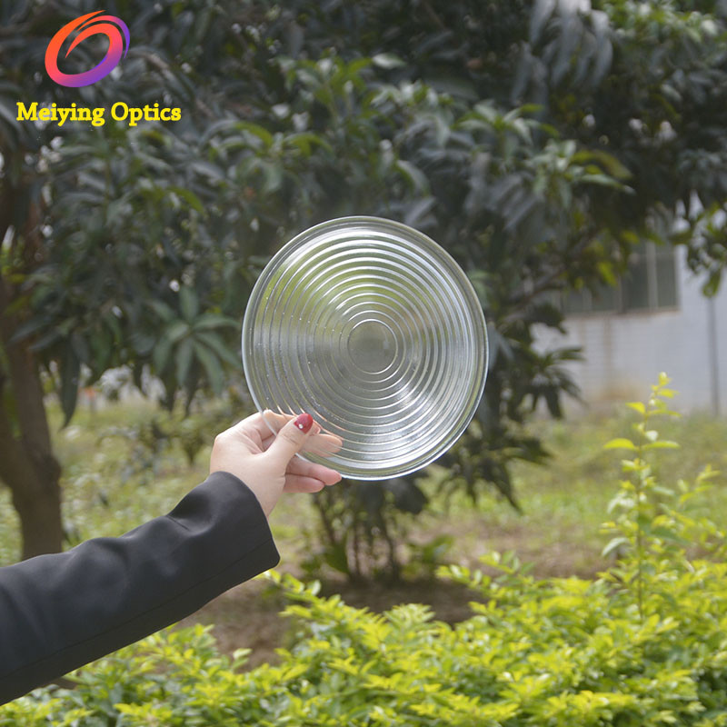 high quality diameter 175mm borosilicate glass Lighting Optical Fresnel