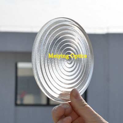 Dia 112mm with Focal length 70mm Tempered Fresnel Lens,Glass Borosilicate Fresnel Lens For Studio Lamp,LED Stage Light