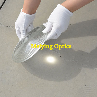 High Quality Diameter 175mm Borosilicate Glass Lighting Optical Fresnel Lens