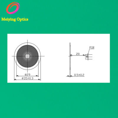 HDPE Material Infrared Lens,Pir Sensor Lens ,Hdpe Infrared Lens For Thermometer Sensor Model 35202