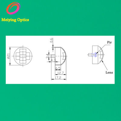 HDPE Material Infrared Lens ,Pir Fresnel Lens,Dome Fresnel Lens,Pir Lenses,Lentille De Fresnel Pir Model 7709-1W