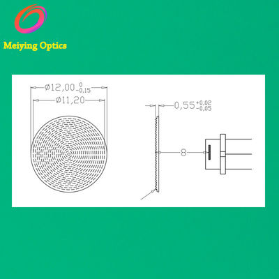 HDPE material infrared fresnel lens ,pir fresnel lens,infrared thermometer,lens for thermometer sensor Model 12080