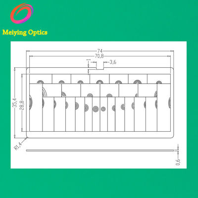 HDPE Material Pir Sensor Fresnel Lens, PIR Lens ,Infrared Fresnel Lens Model 3574