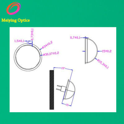 HDPE Material Pir Sensor Fresnel Lens,dome Fresnel Lens,Infrared Fresnel Lens Model 3015