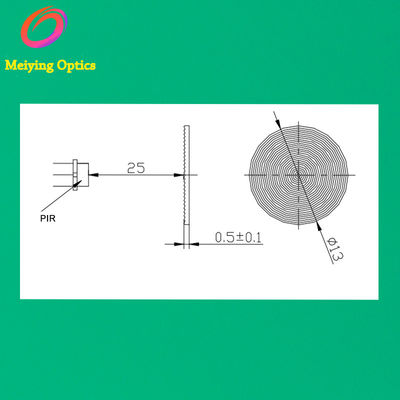 HDPE Round Shape Pir Sensor Fresnel Lens ,Infrared Fresnel Lens Model 13250 For Human Thermometer