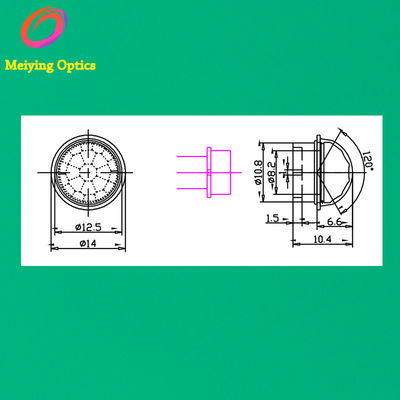 HDPE Material Pir Sensor Fresnel Lens, PIR Lens ,Infrared Fresnel Lens Model 13120F